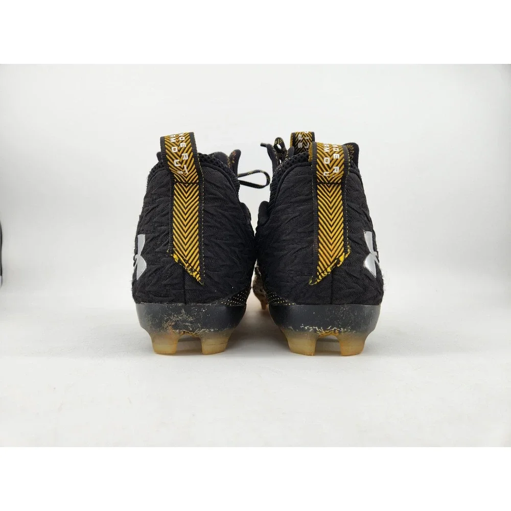 Under Armour Spotlight Clone 3.0 MC Football Cleats Sz 13 Black Gold 3026334-003